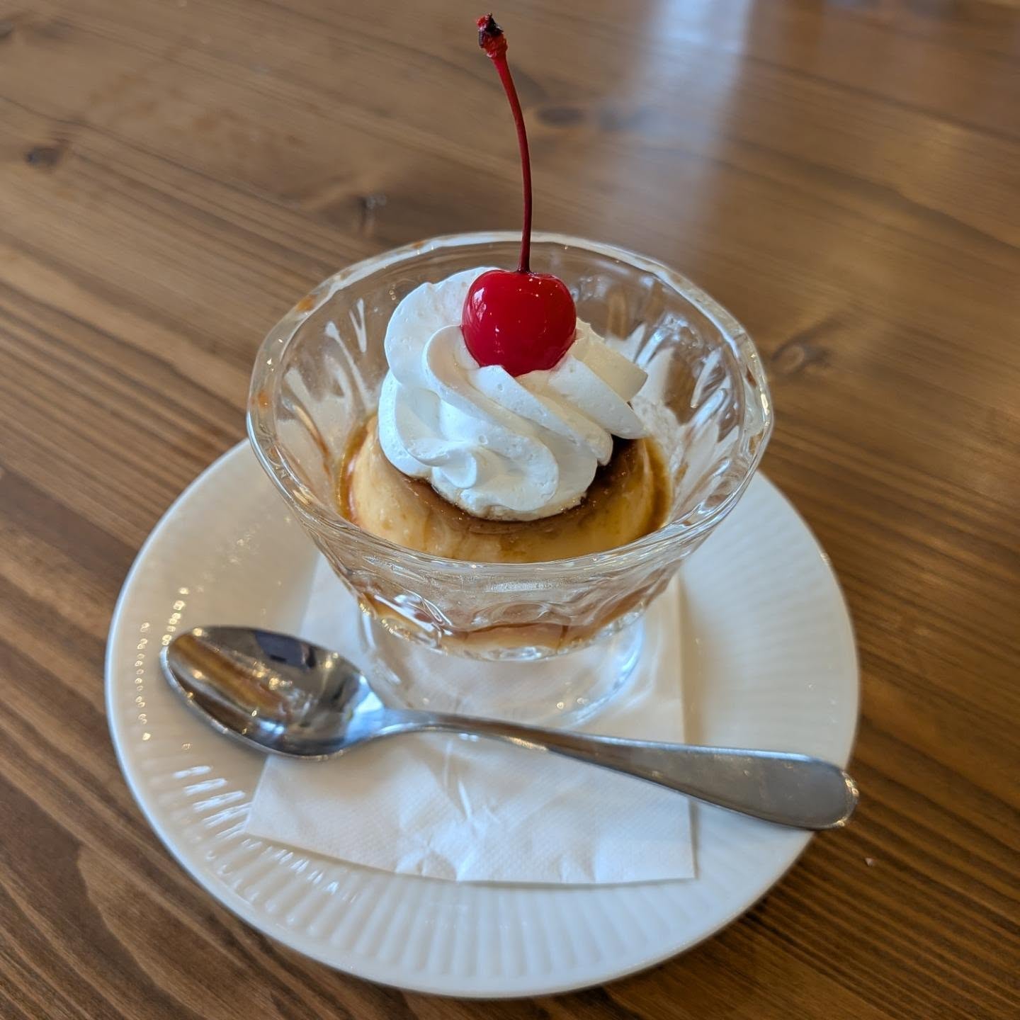 寿宝卵を使った自家製レトロプリン