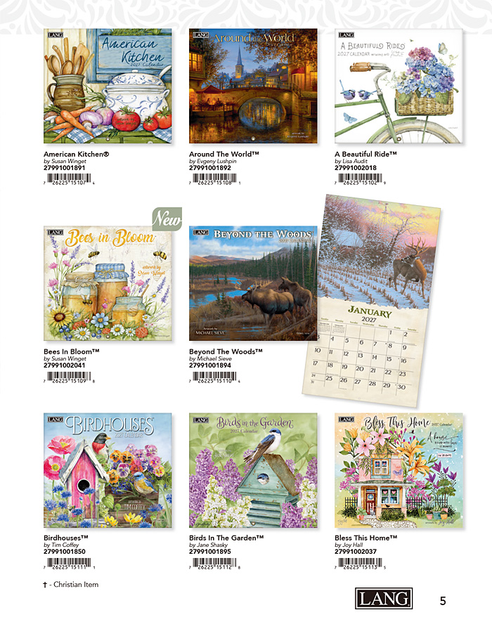 2027年版ラングウォールカレンダー/壁掛けカレンダー