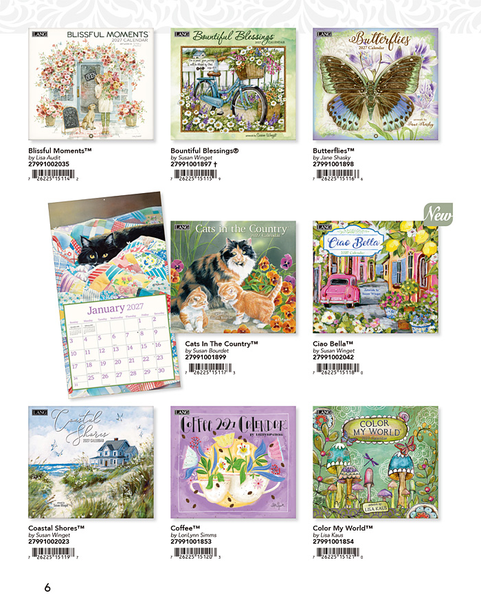 2027年版ラングウォールカレンダー/壁掛けカレンダー